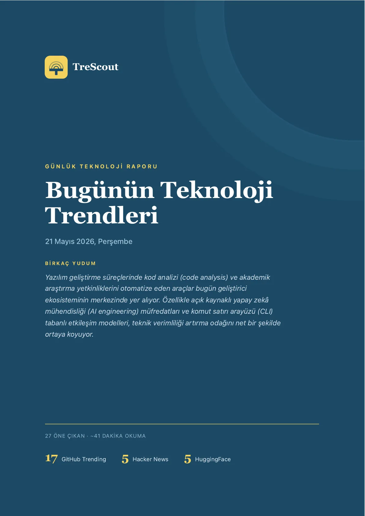 Kapak · Bugünün Teknoloji Trendleri · 21 Mayıs 2026