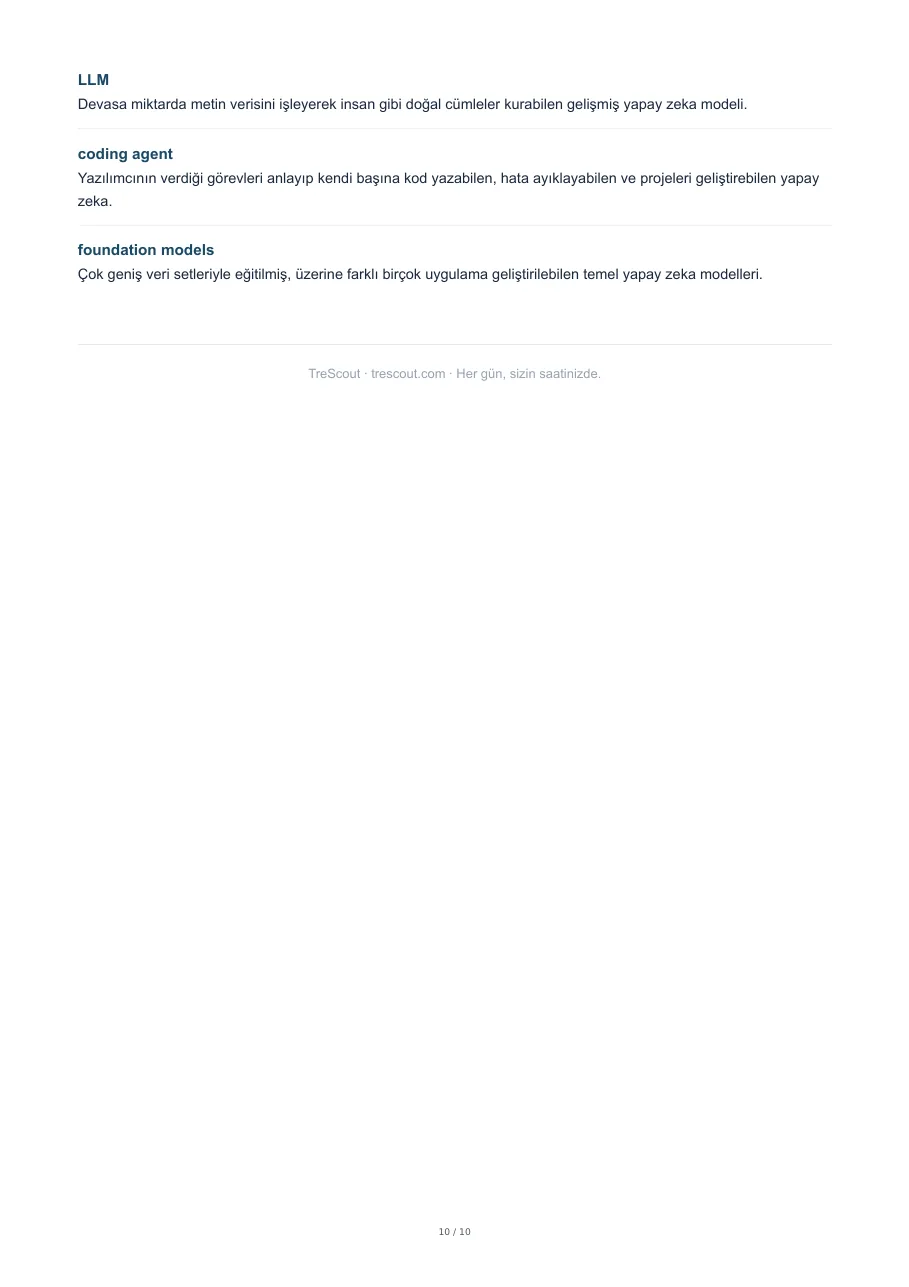 Sektörden Terimler Sözlüğü · 2 ve kapanış